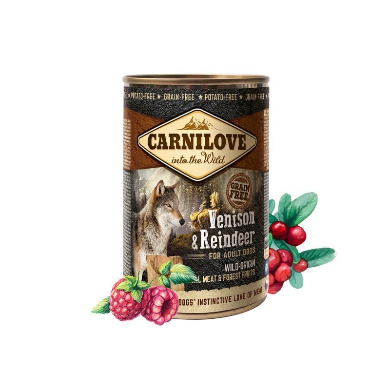Carnilove Wild Meat Venison & Reindeer šlapias maistas šunims