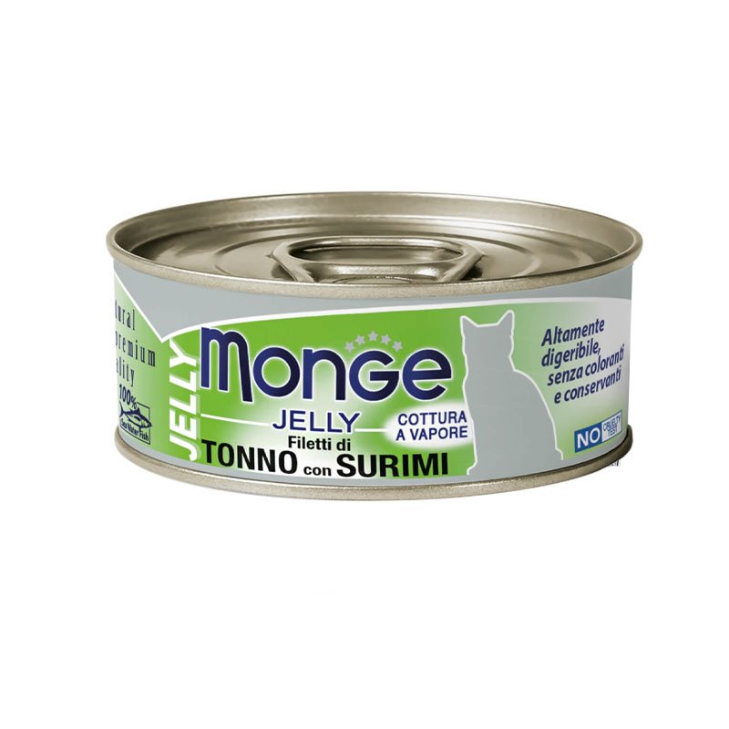 Monge Jelly Adult Tuna & Surimi konservi kaķiem želejā