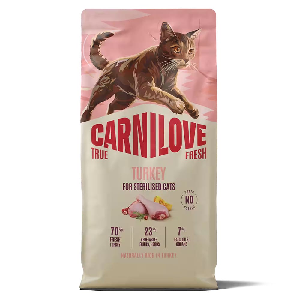 Carnilove True Fresh Turkey Sterilised sausas maistas katėms