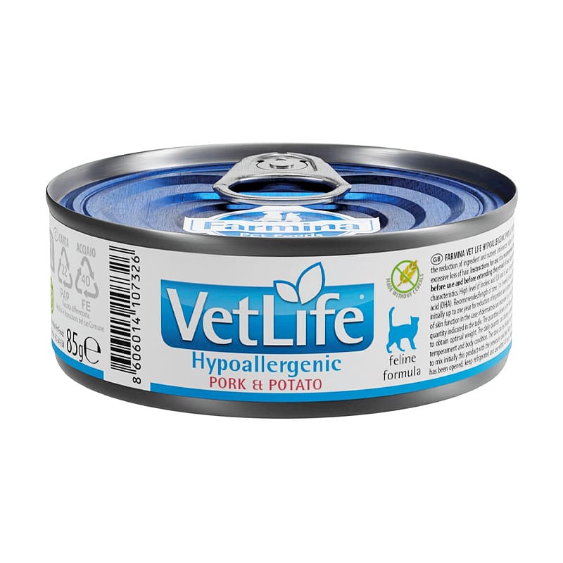 Farmina Vet Life Hypoallergenic Pork & Potato konservai katėms
