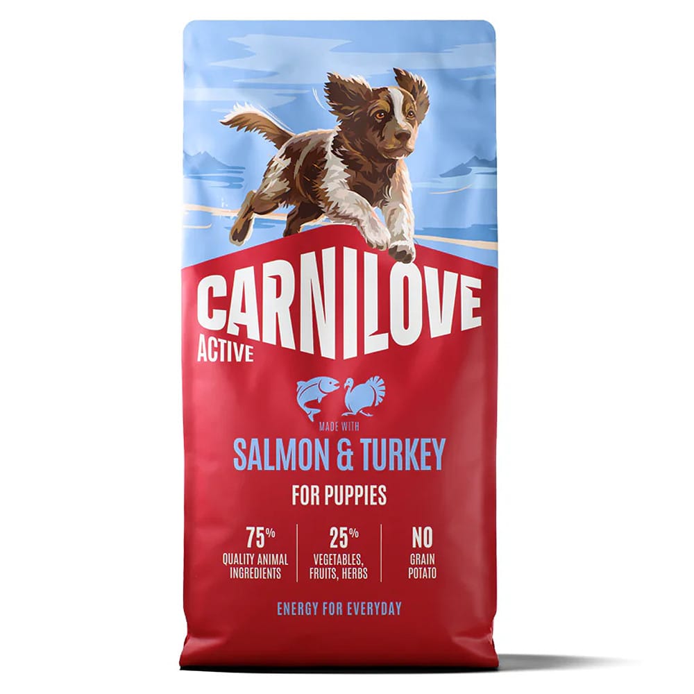 Carnilove Active Salmon & Turkey for Puppies sausas maistas šuniukams
