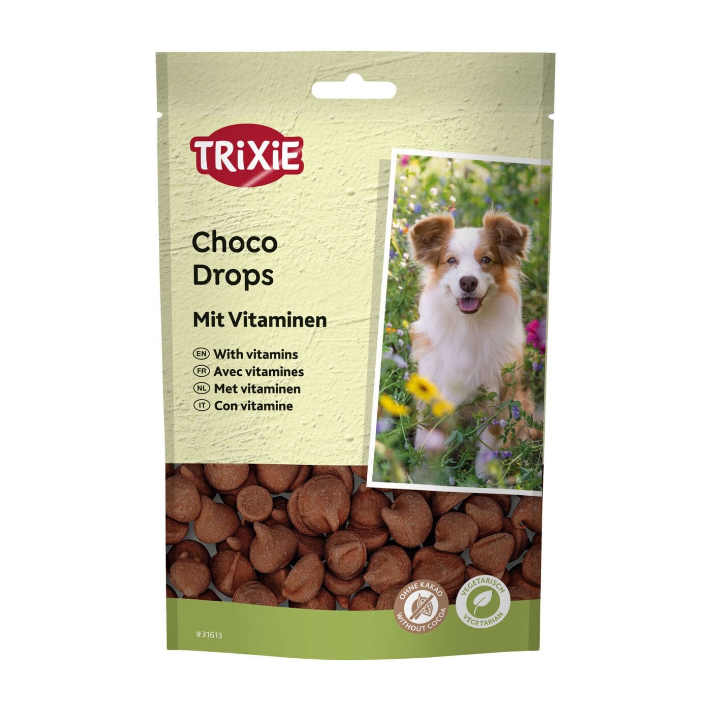 Trixie šokolado ląšeliai, skanėstas šunims, įv. dydžių