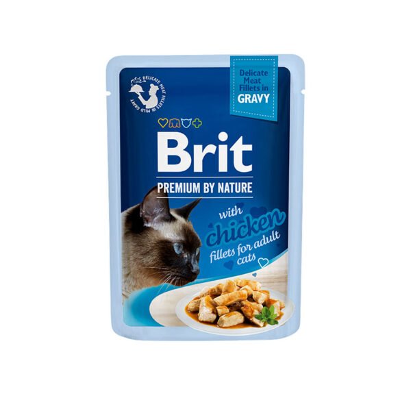 Brit Premium Delicate Chicken konservai katėms padaže