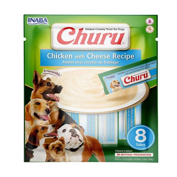 Churu Chicken Cheese skanėstai šunims 160 g