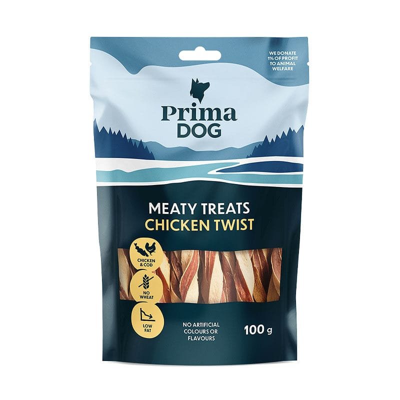 PrimaDog Chicken Twist maiuspalad koertele 100 g