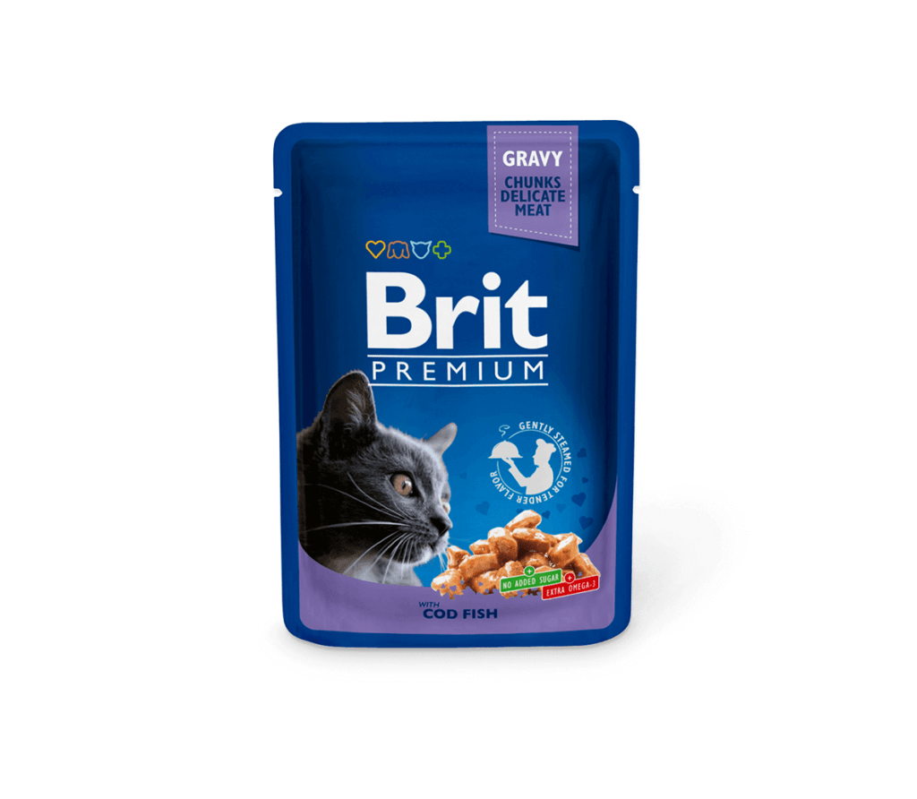 Brit Premium Cod Fish konservai katėms