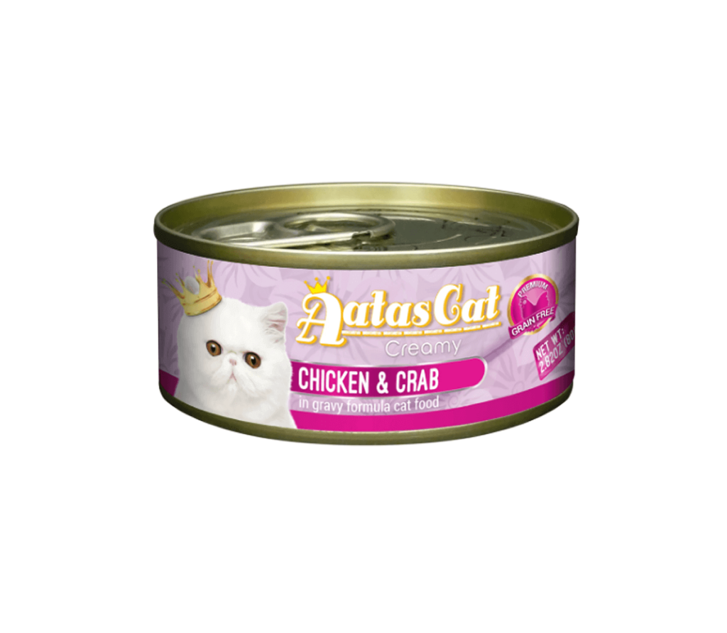 Aatas Creamy Chicken & Crab konservas katėms 80g