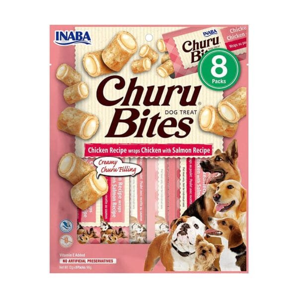 Churu Bites Chicken Salmon skanėstai šunims 96 g