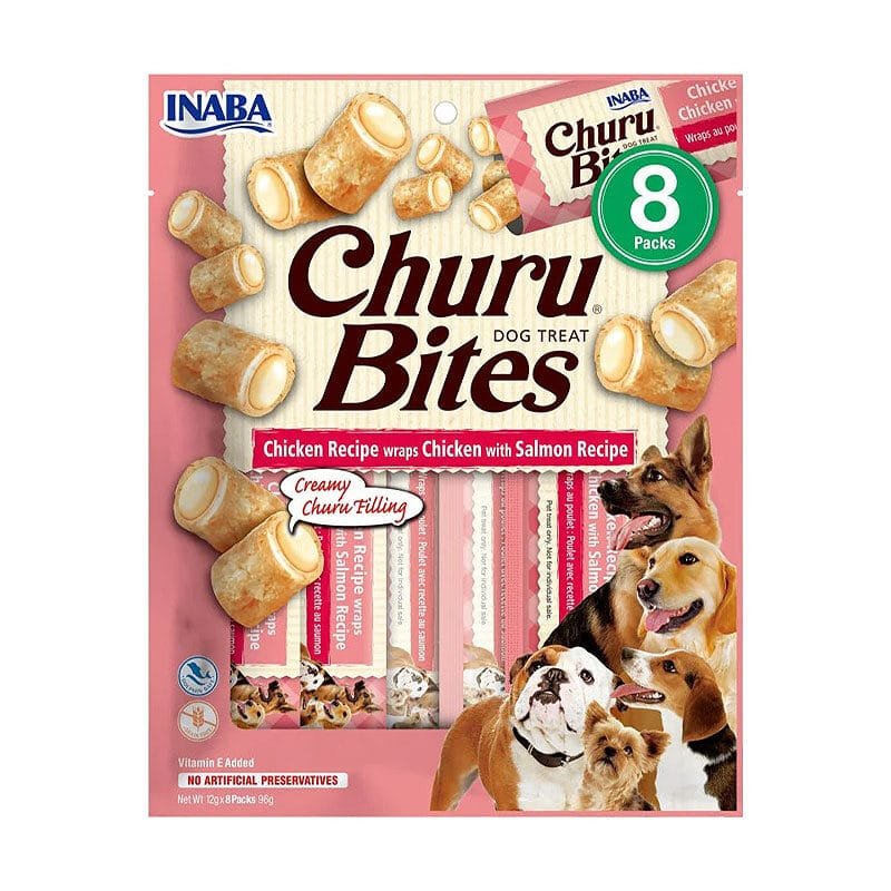Churu Bites Chicken Salmon skanėstai šunims 96 g