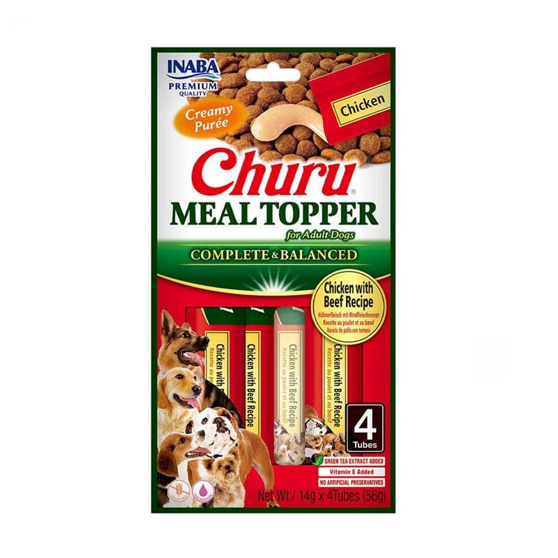 Churu Chicken Beef Meal Topper skanėstai šunims 56 g
