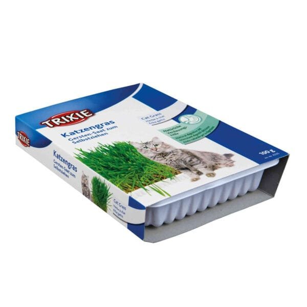 Trixie Regular Grass natūrali užauginama žolė katėms, 100 g
