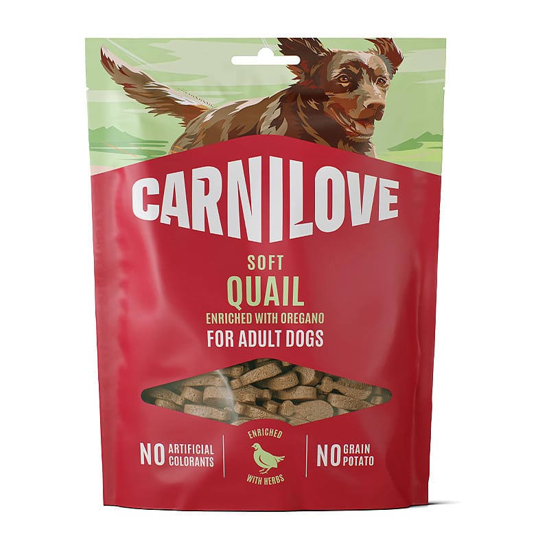 Carnilove Quail with Oregano skanėstai šunims, 200 g