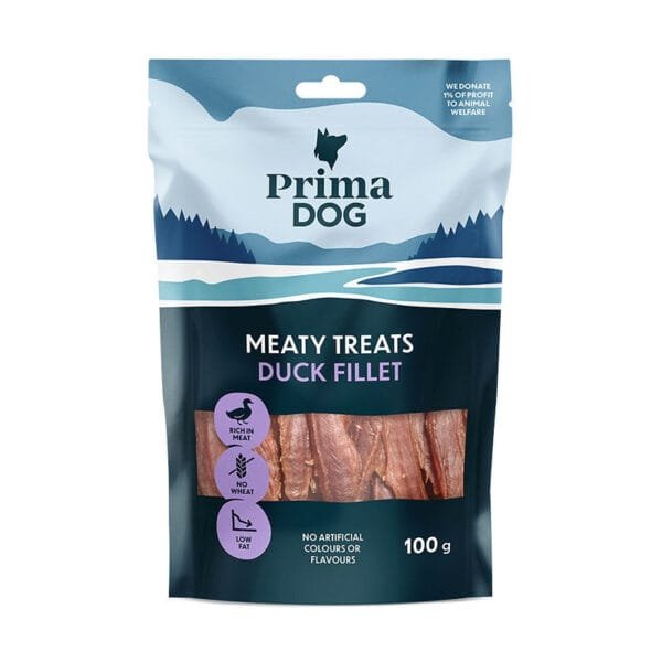 PrimaDog Duck Fillet maiuspalad koertele 100 g