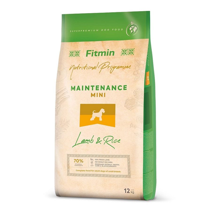 Fitmin Mini Maintenance Lamb & Rice sausas maistas šunims