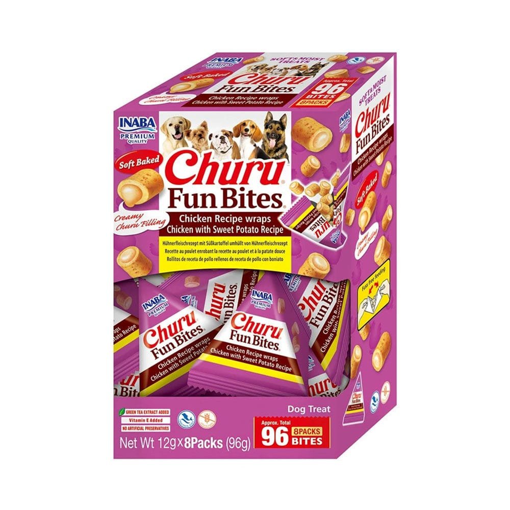 Churu Fun Bites Chicken Sweet Potato skanėstai šunims 96 g