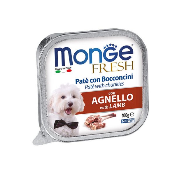 Monge Fresh Adult Chunkies Lamb paštetas šunims