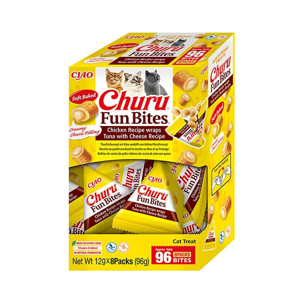 Churu Fun Bites Chicken Tuna Cheese skanėstai katėms 96 g