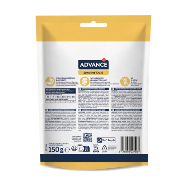 Advance Sensitive Snack skanėstai šunims 150 g