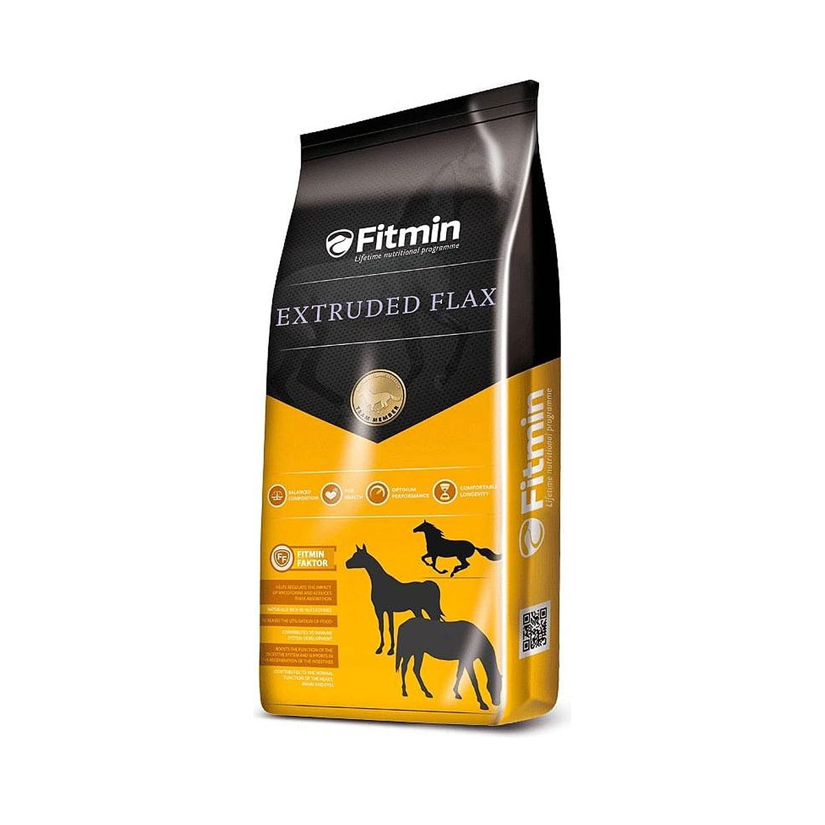 Fitmin Extruded Flax papildomas pašaras žirgams
