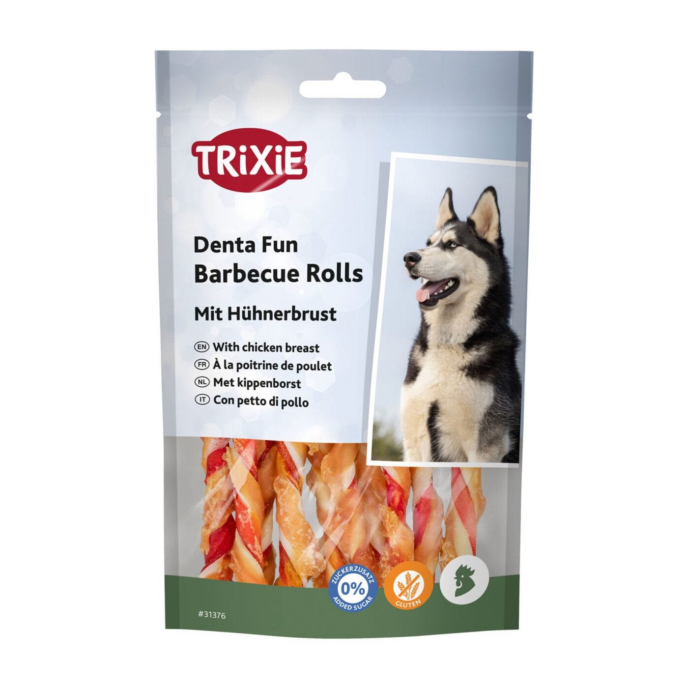 Trixie suktukai su bekonu ir vištienos krūtinėle, skanėstai šunims, 80 g