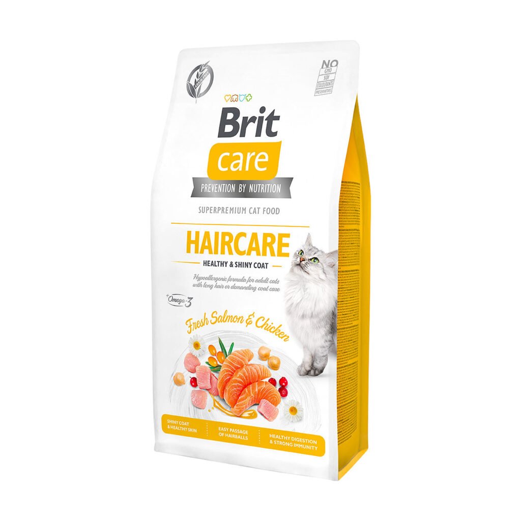 Brit Care Haircare Healthy & Shiny Coat sausas maistas katėms