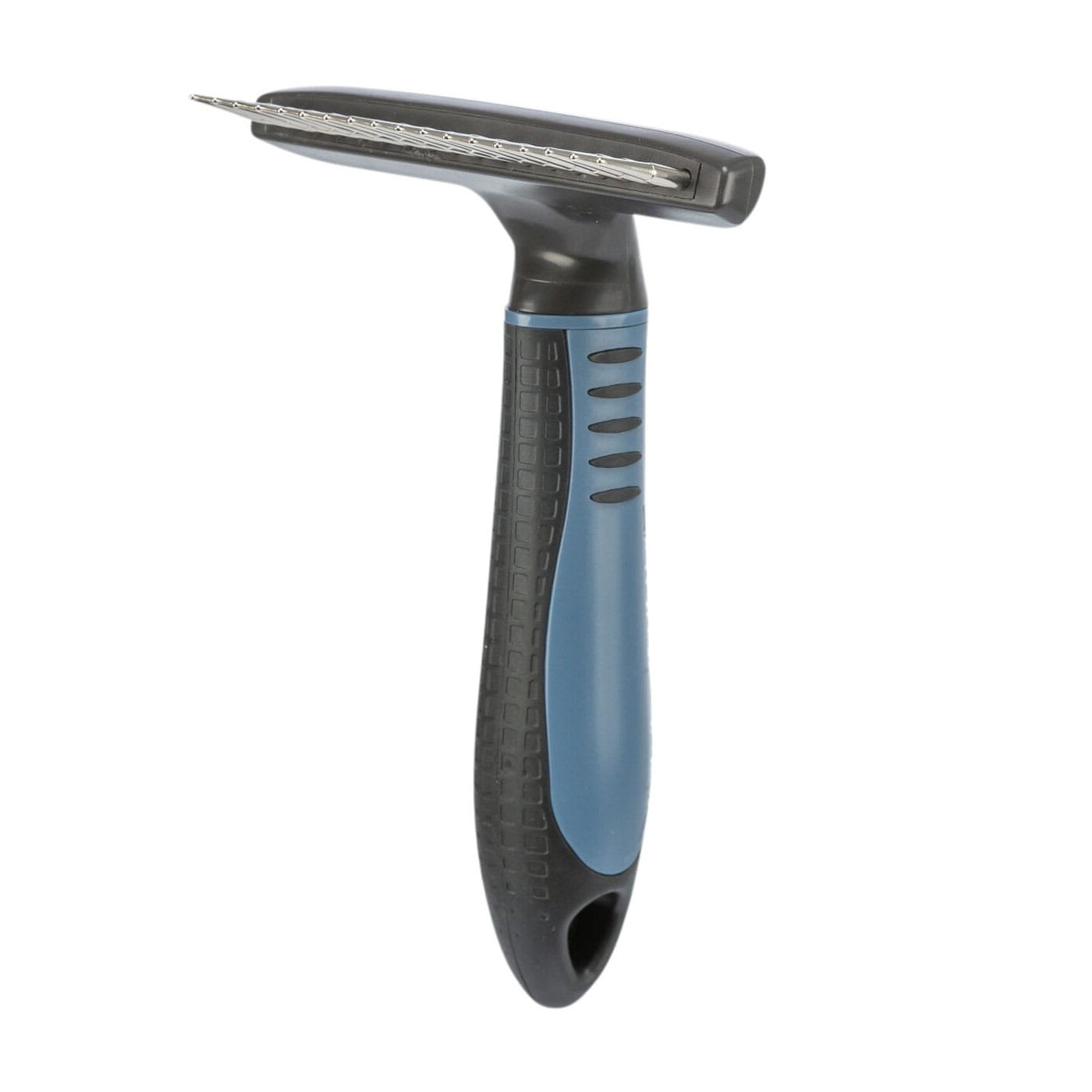 Trixie sąvėlas šalinančios šukos ilgam kailiui, su metaliniais dantukais, juodos su mėlynu