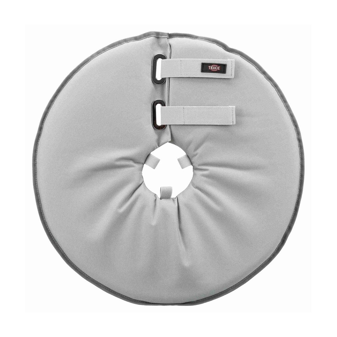 Trixie paminkštinta apsauginė apykaklė šunims ir katėms, įv. dydžių, šviesiai pilka