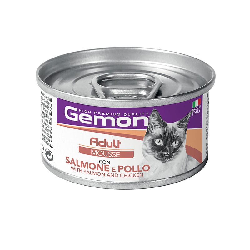Gemon Adult Salmon & Chicken Mousse putėsiai katėms 85 g