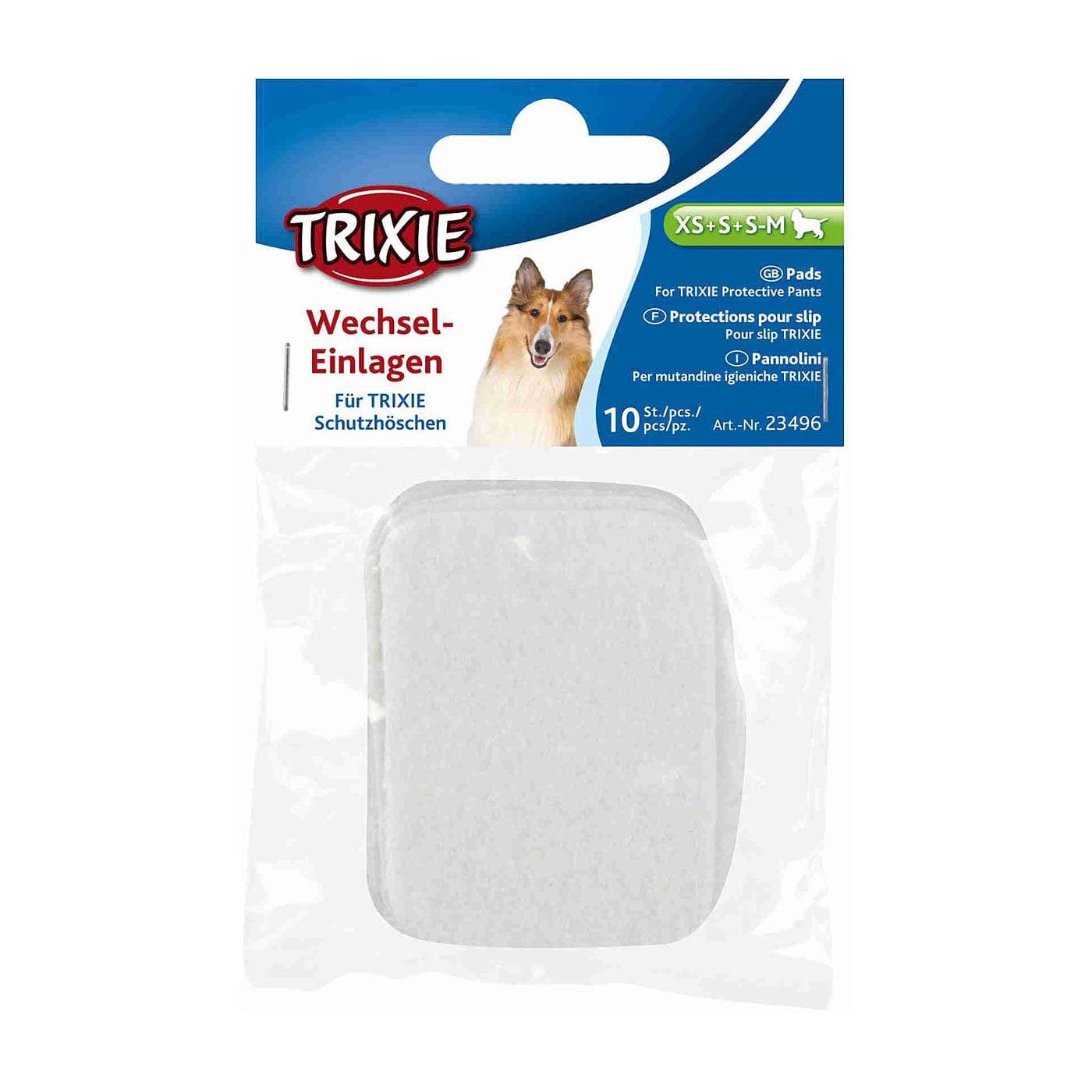 Trixie įklotai į kalių daugkartinio naudojimo apsaugines kelnaites, XS, S, S-M dydžiams, 10 vnt