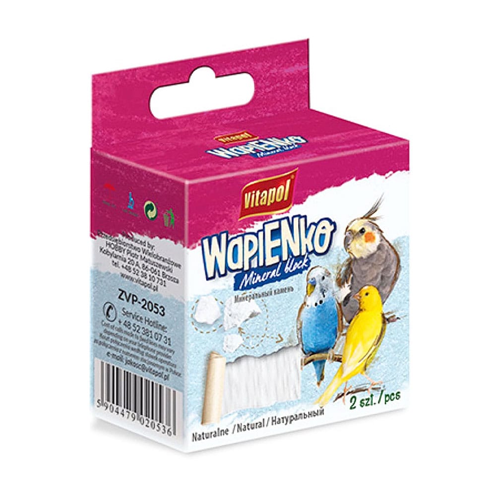 Vitapol natūralus mineralinis akmuo, papildomas pašaras dekoratyviniams paukščiams, 35 g