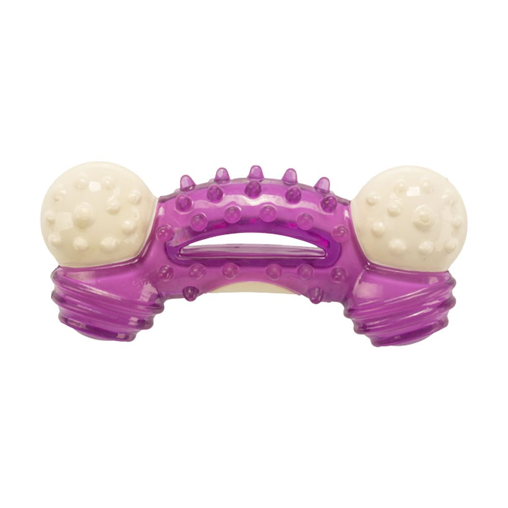 GimDog Space Shuttle žaislas šunims, su vanilės kvapu, rožinis su baltu