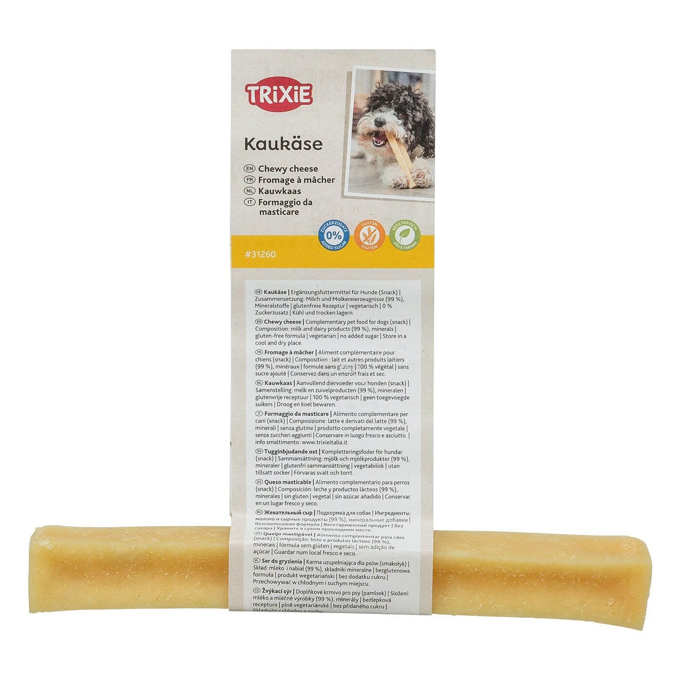 Trixie kietas sūrio gabaliukas, skanėstas šunims, įv. dydžių