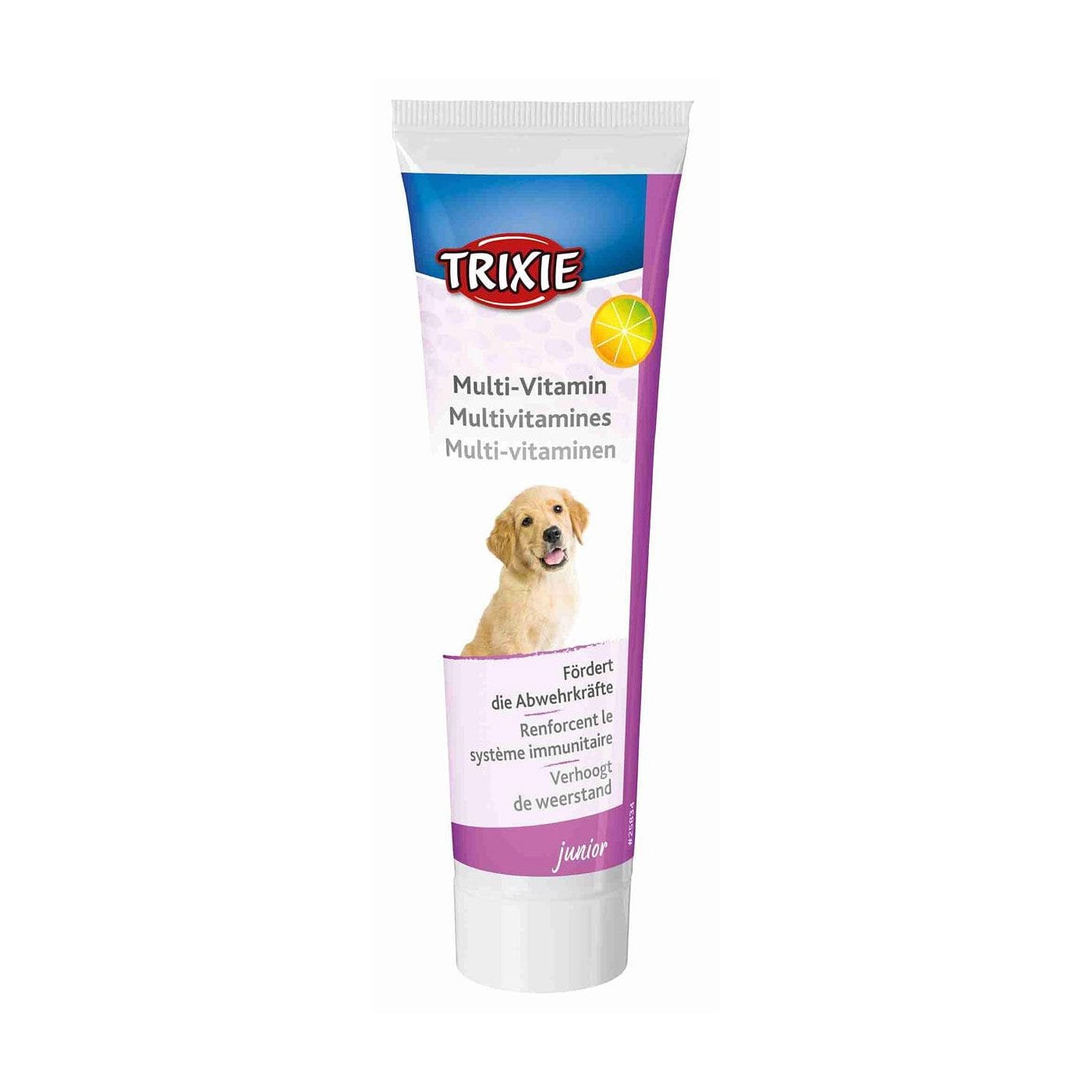 Trixie Multivitaminų pasta šuniukams, stiprina imunitetą ir suteikia energijos bei gyvybingumo, 100 g