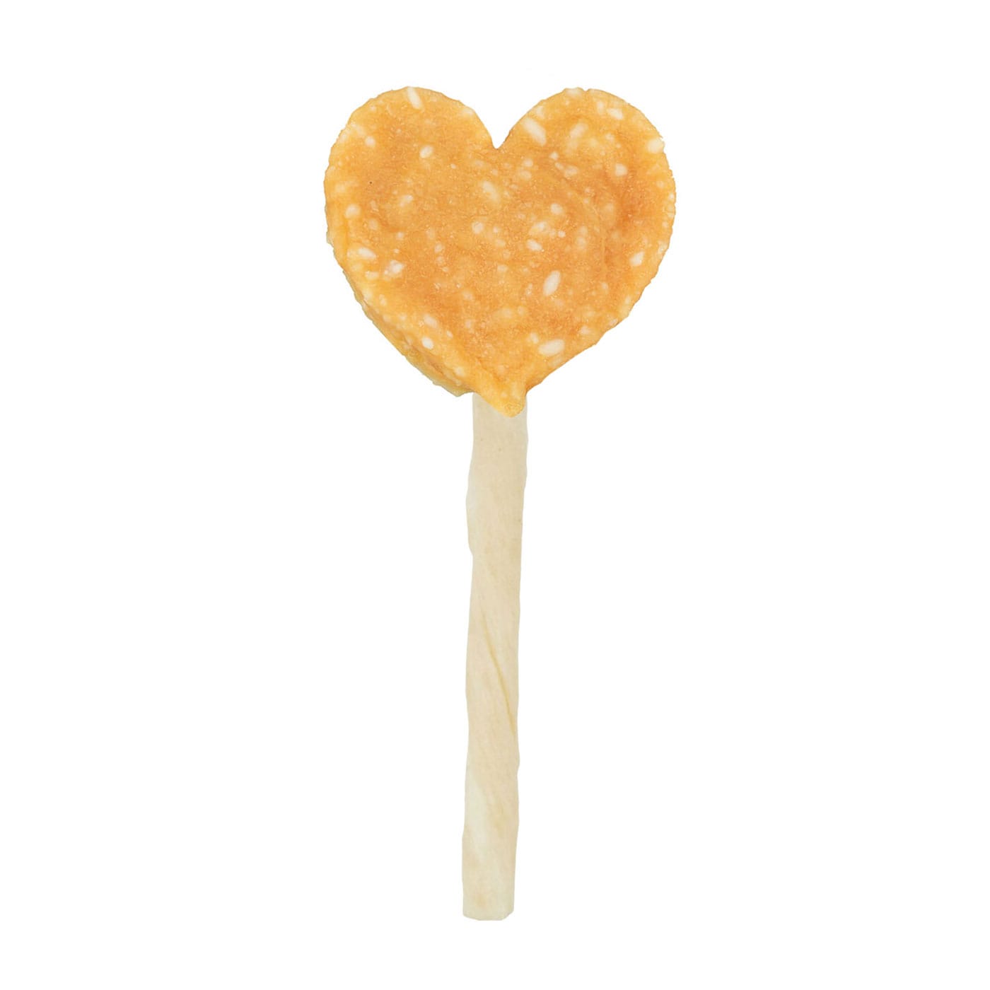 Trixie širdelės formos vištienos mėsa su ryžiais ant kramtomo pagaliuko, skanėstas šunims, 35 g