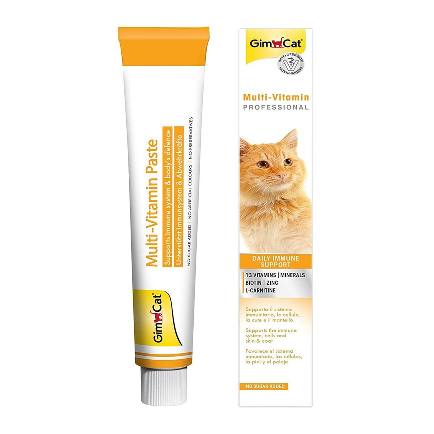 GimCat Multivitamin pasta katėms, palaiko optimalų vitaminų balansą ir organizmo būklę