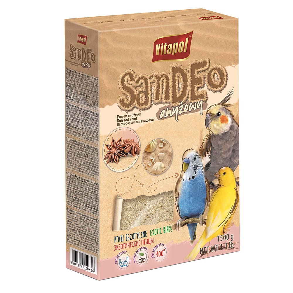 Vitapol smėlis paukščiams, su anyžių kvapu, 1.5 kg