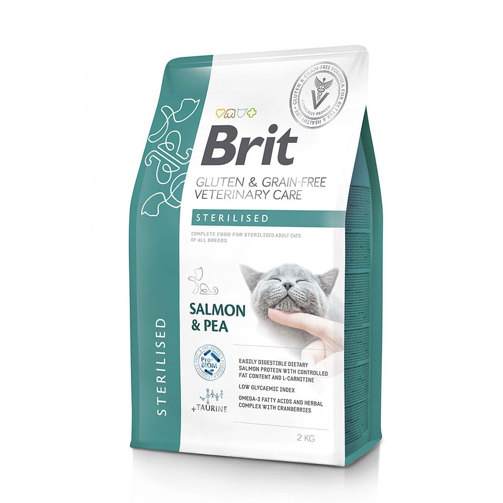 Brit Veterinary Diets Sterilised sausas maistas katėms 2 kg