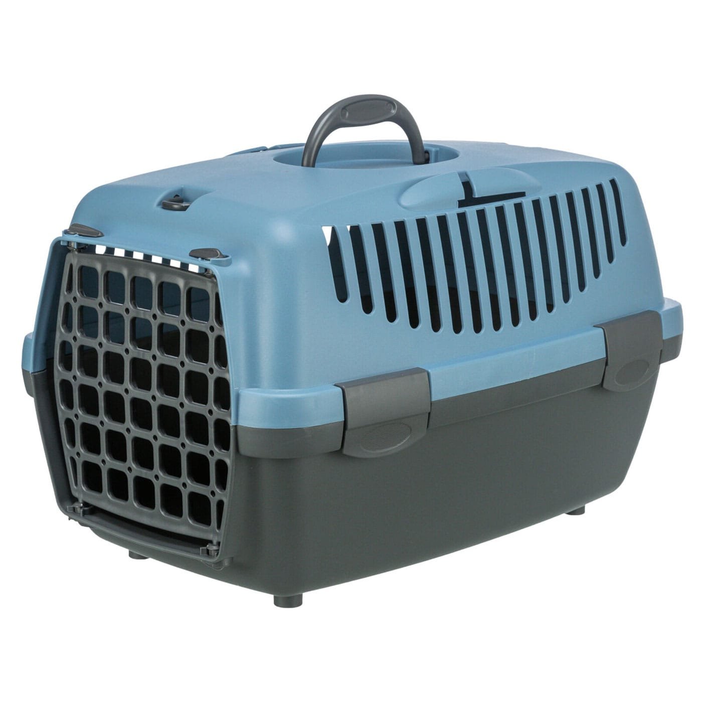 Trixie Capri transportavimo boksas-dėžė augintiniams, XS dydžio, pilkas su šviesiai mėlyna