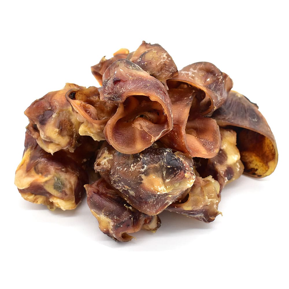 Abakus natūralios džiovintos kiaulės ausies vidinės dalys, skanėstas šunims, 100 g