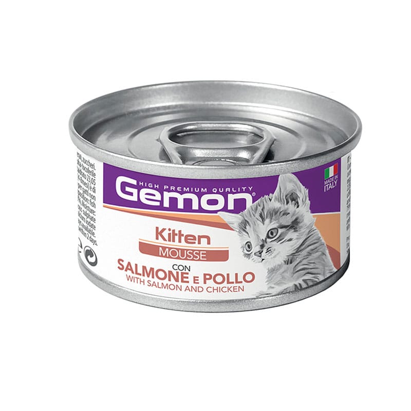 Gemon Kitten Salmon & Chicken Mousse putėsiai kačiukams 85 g