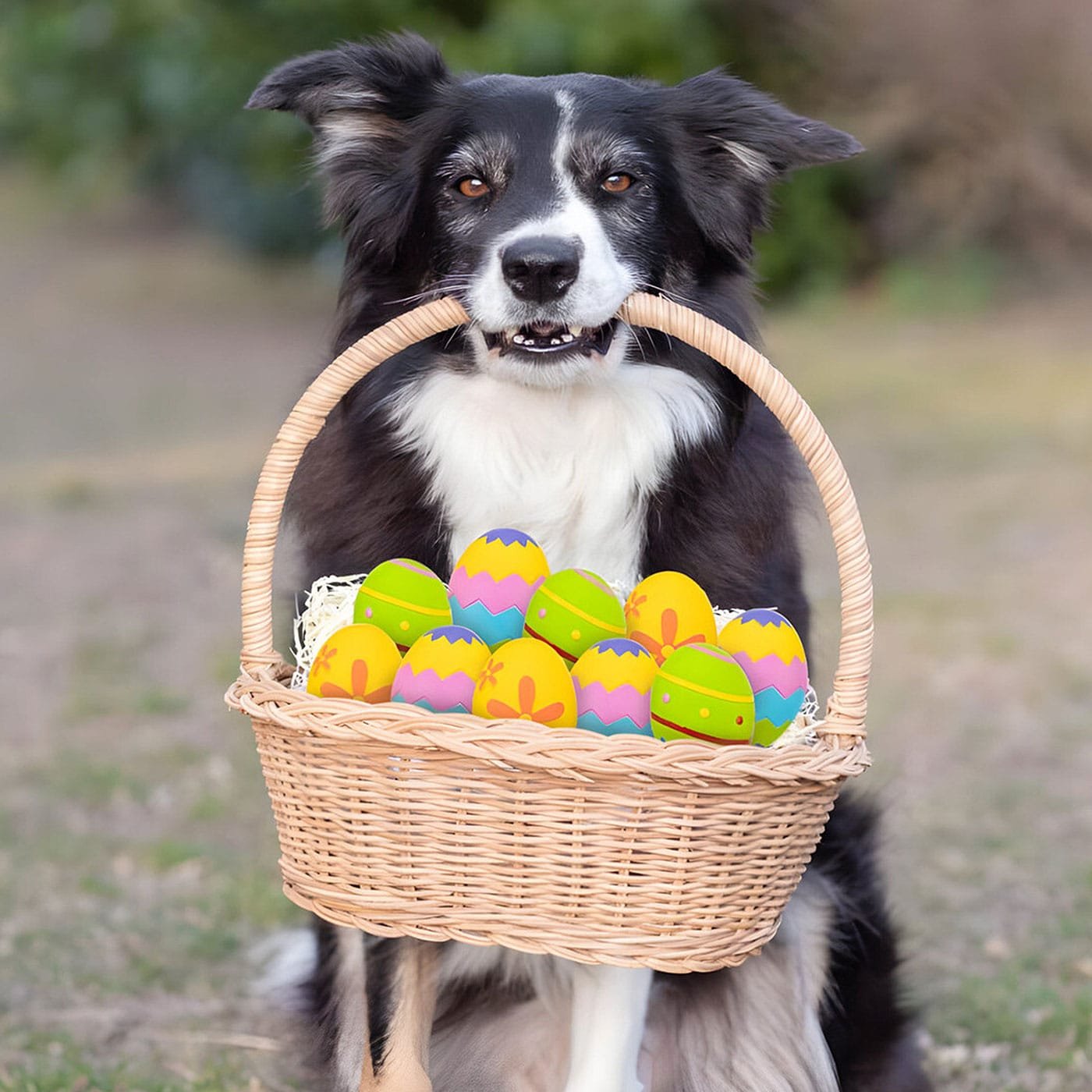 Trixie lateksinis žaislas šunims, velykinis kiaušinis, įv. spalvų, 1 vnt
