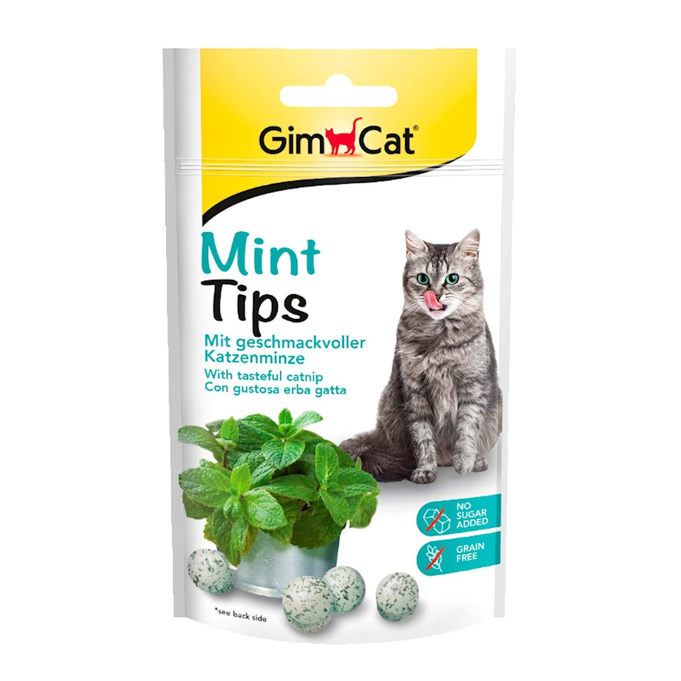 GimCat Adult Mint Tips skanėstai katėms, su katžole, 40 g