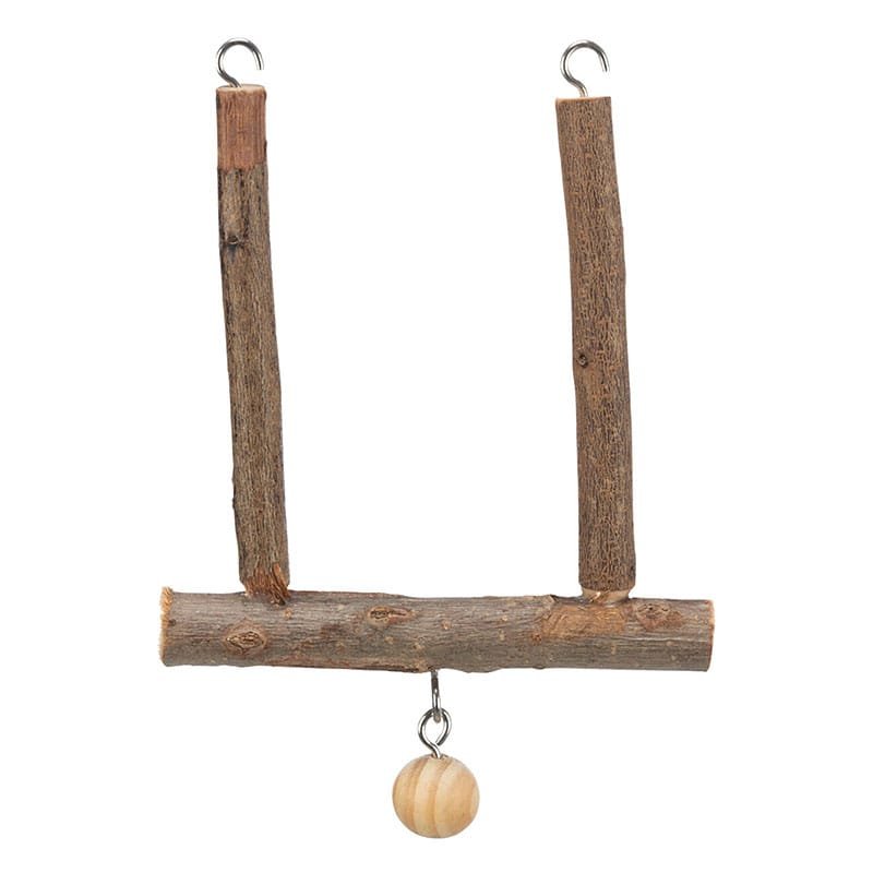 Trixie trapecijos formos sūpynės paukščiams, medinės