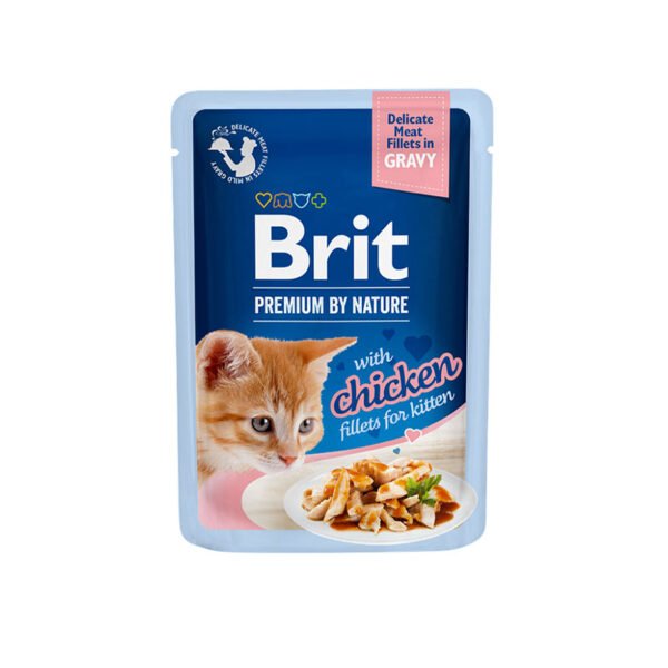 Brit Premium Delicate Chicken Kitten konservi kaķēniem mērcē