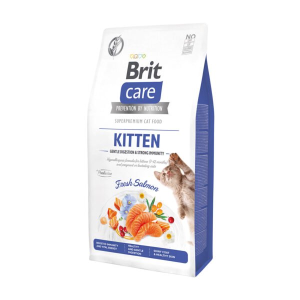 Brit Care Kitten Gentle Digestion & Strong Immunity sausas maistas kačiukams