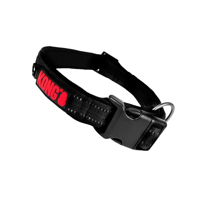 KONG Nylon Collar juodas antkaklis šunims