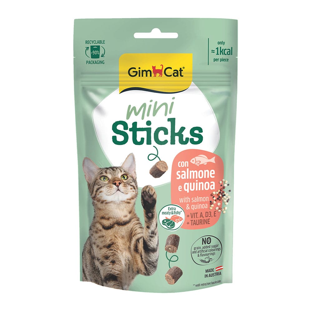 GimCat Adult Mini Sticks Salmon & Quinoa skanėstai katėms 50 g