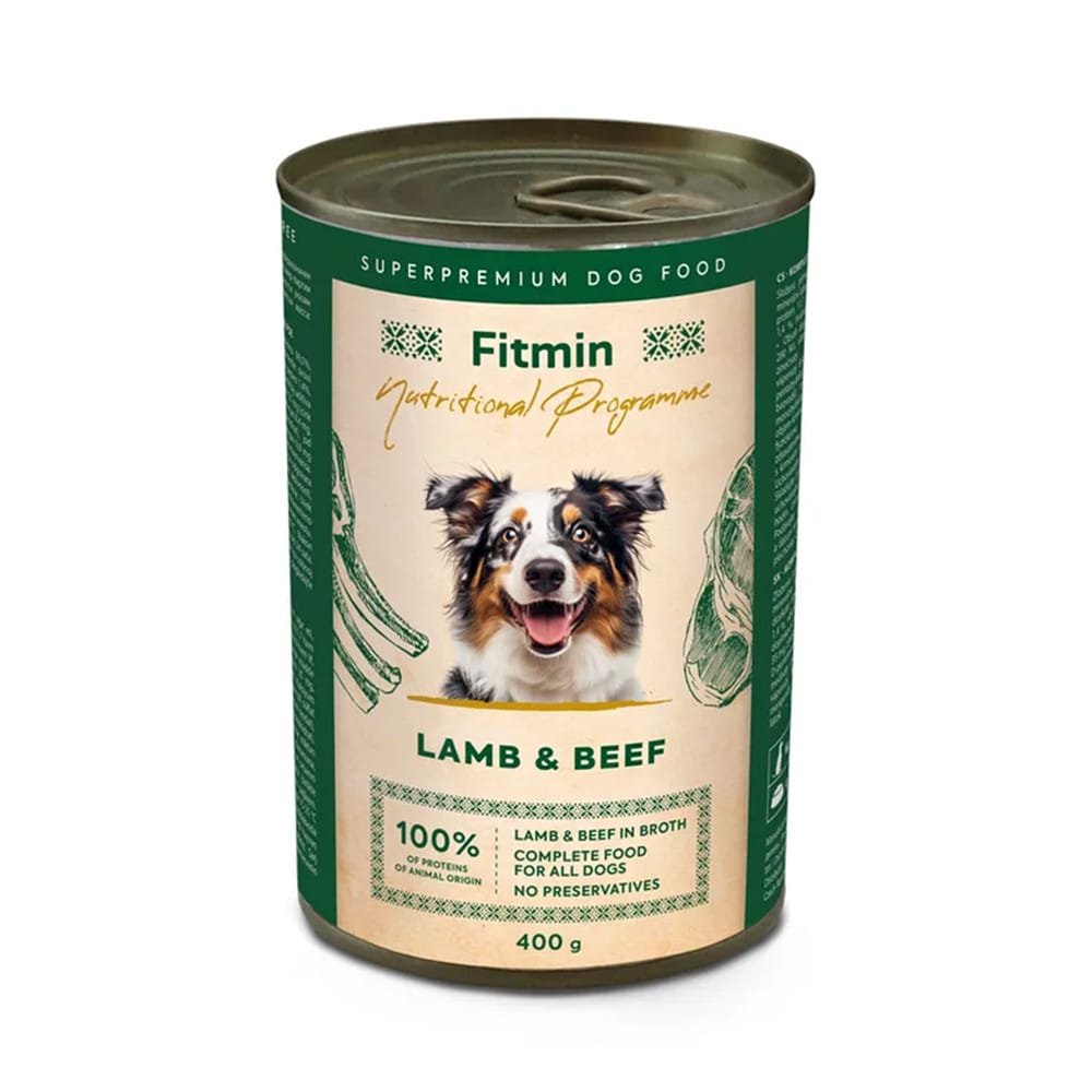Fitmin Nutritional Programme Lamb & Beef paštetas šunims