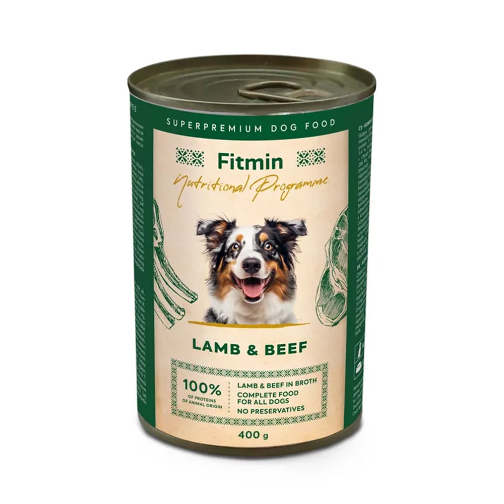 Fitmin Nutritional Programme Lamb & Beef paštetas šunims