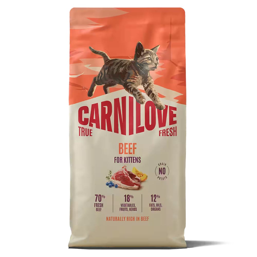 Carnilove True Fresh Beef for Kittens sausas maistas kačiukams